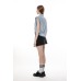 Semi-pleated skirt